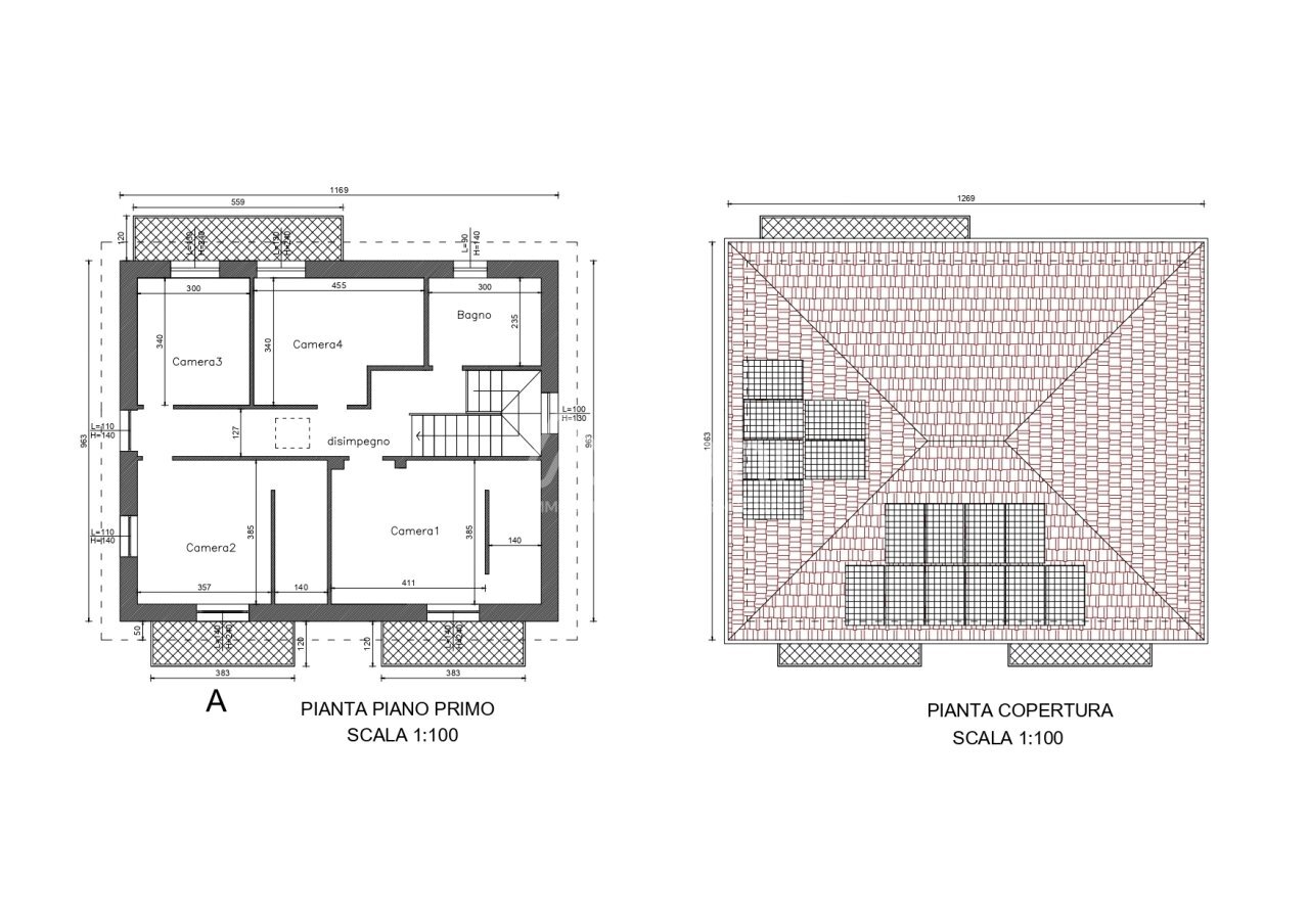 TE181_Pianta Piano Primo e Pianta Copertura_page-0 - Villa Riccò del Golfo di Spezia - foto 3