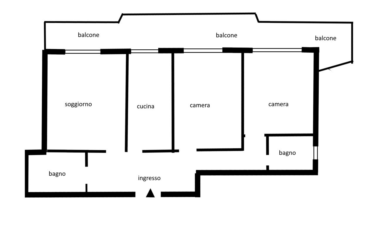 planimetria.jpg - Quadrilocale Rapallo - planimetria 1