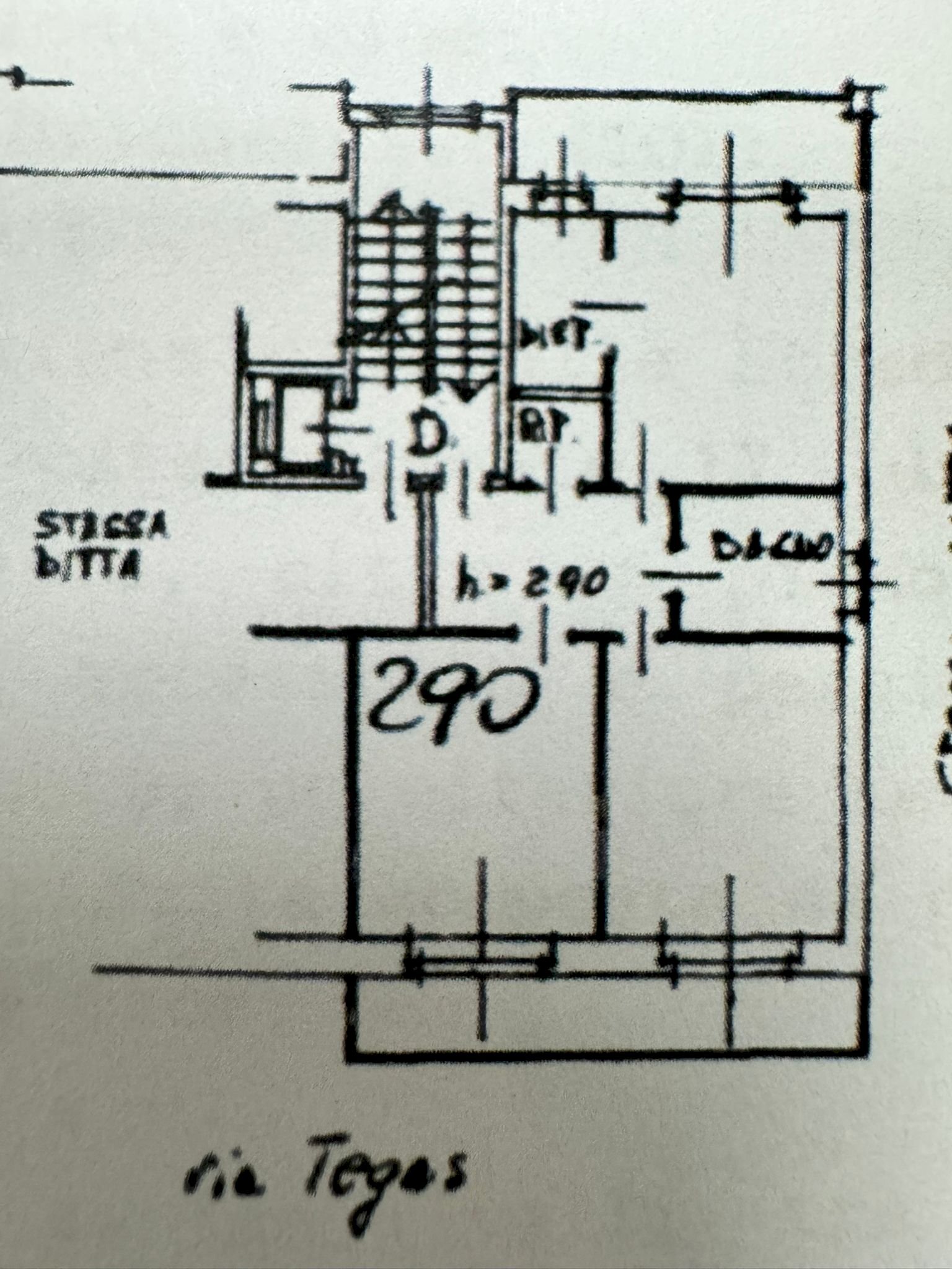 Trilocale via Tegas, 42, Luserna San Giovanni - planimetria 1
