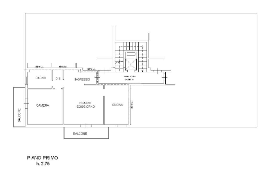 Three-room apartment Via Milano, Medolla - floor plans 1