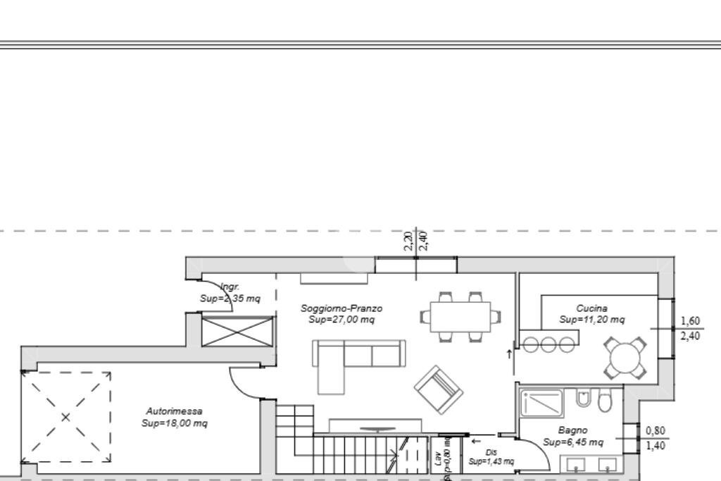 Villa a Schiera Via Filzi, Novi di Modena - planimetria 1