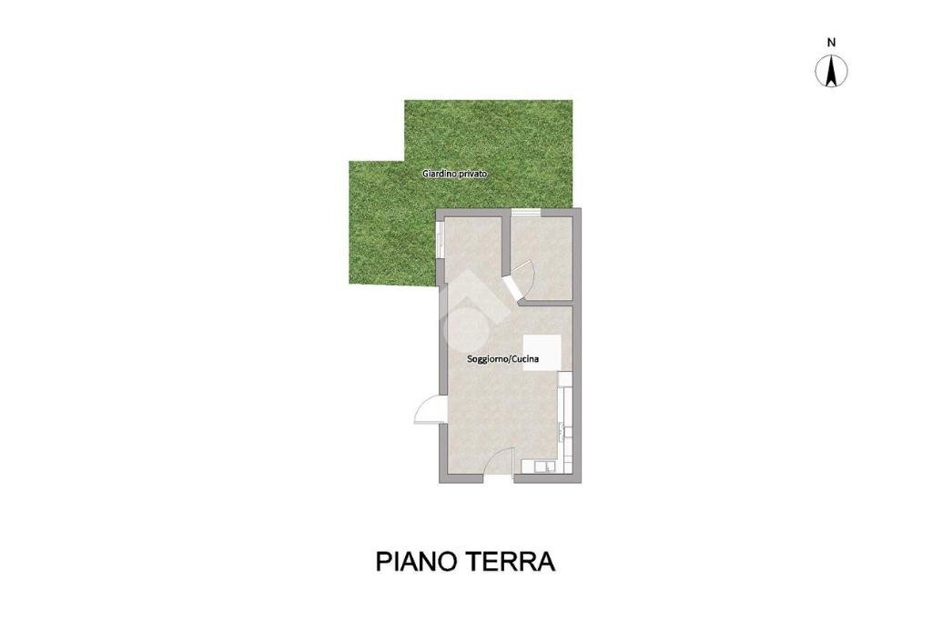 One-room apartment Via Monte Nero, Reggio nell'Emilia - floor plans 1