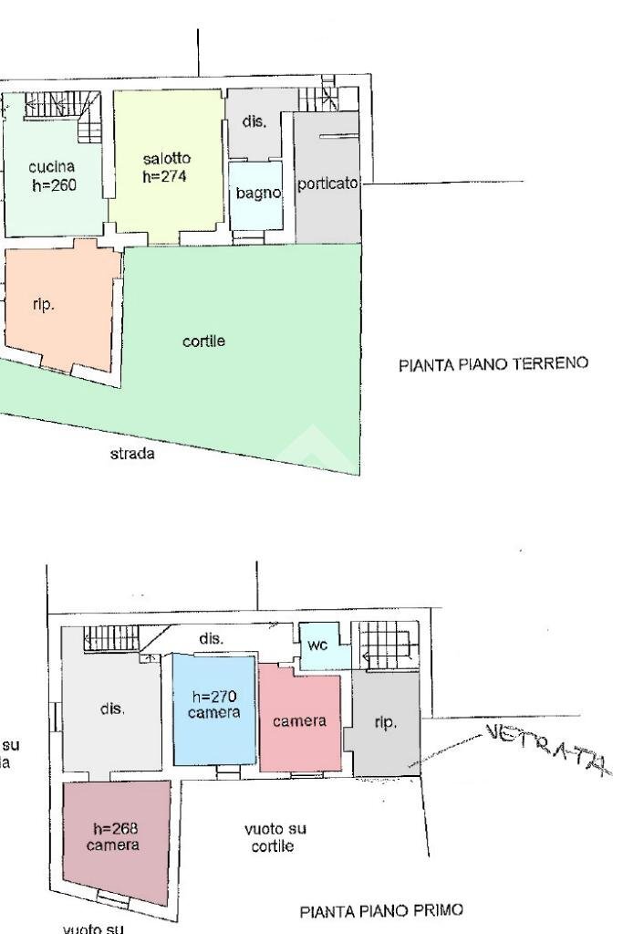Semi-detached house Via Paolo Ercole, Felizzano - floor plans 1