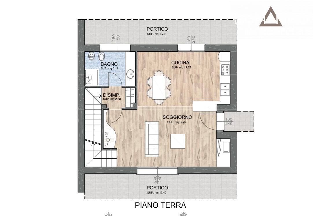 Foto 6 - Terraced Villa Via Postioma, Castelfranco Veneto - floor plans 1