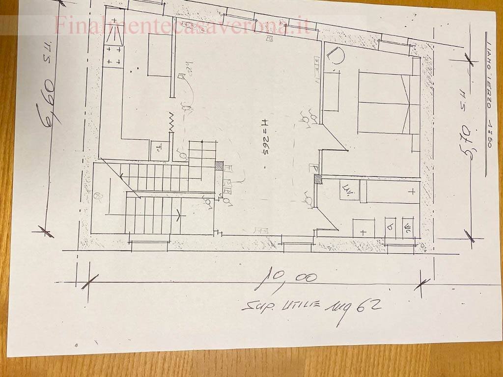 Foto 26 - Three-room apartment Vicolo San Fermo Corte Alta.
 
1, Verona - floor plans 1