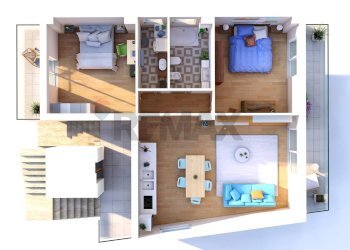 Pianta 3D - Quadrilocale Via Claudio Claudiano
 
2, Catania - foto 6