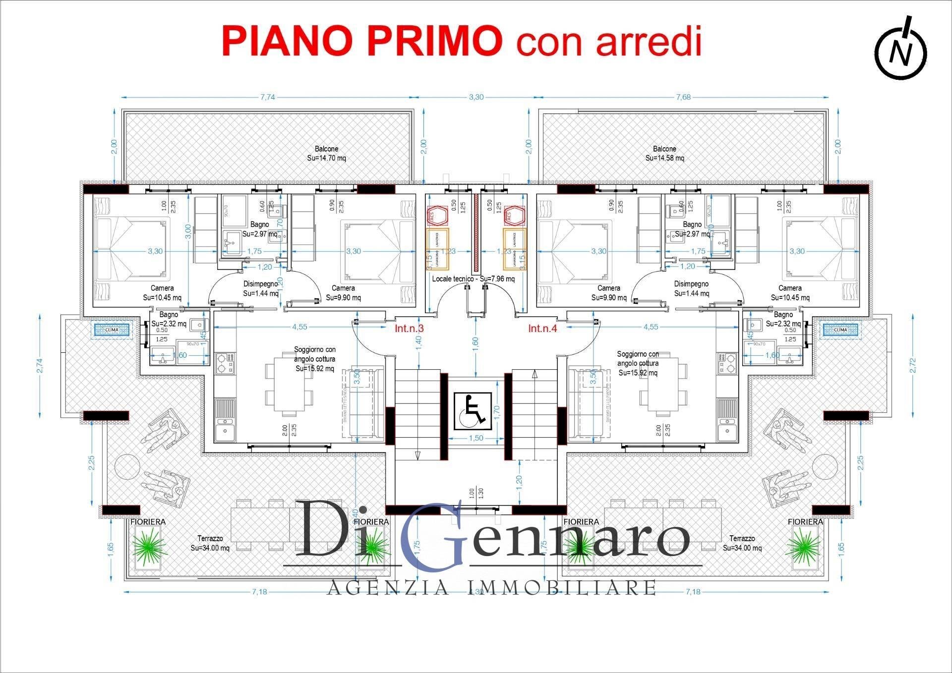 Foto 21 - Three-room apartment via Ponza, Tortoreto - floor plans 1