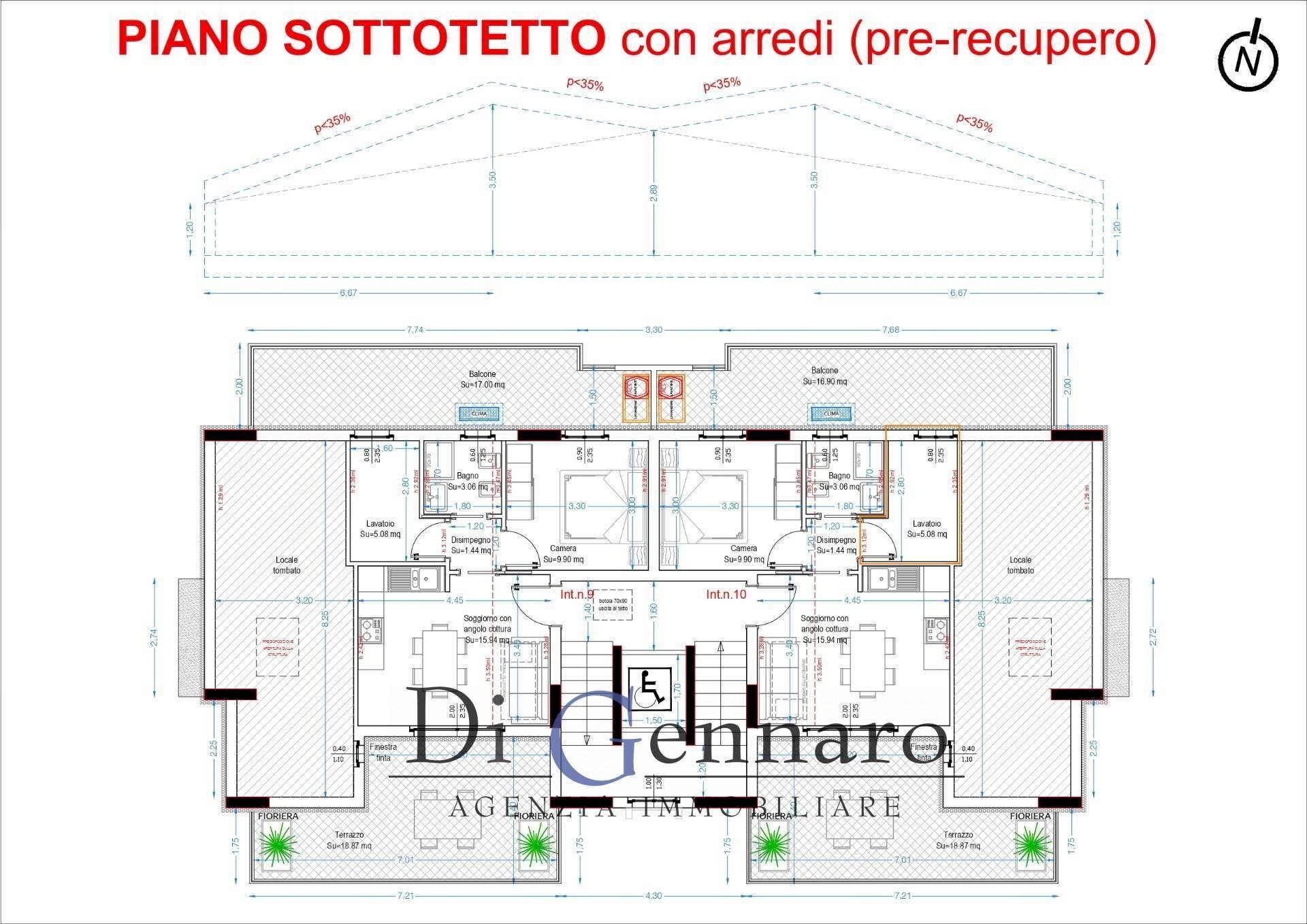 Foto 22 - Three-room apartment via Ponza, Tortoreto - floor plans 1
