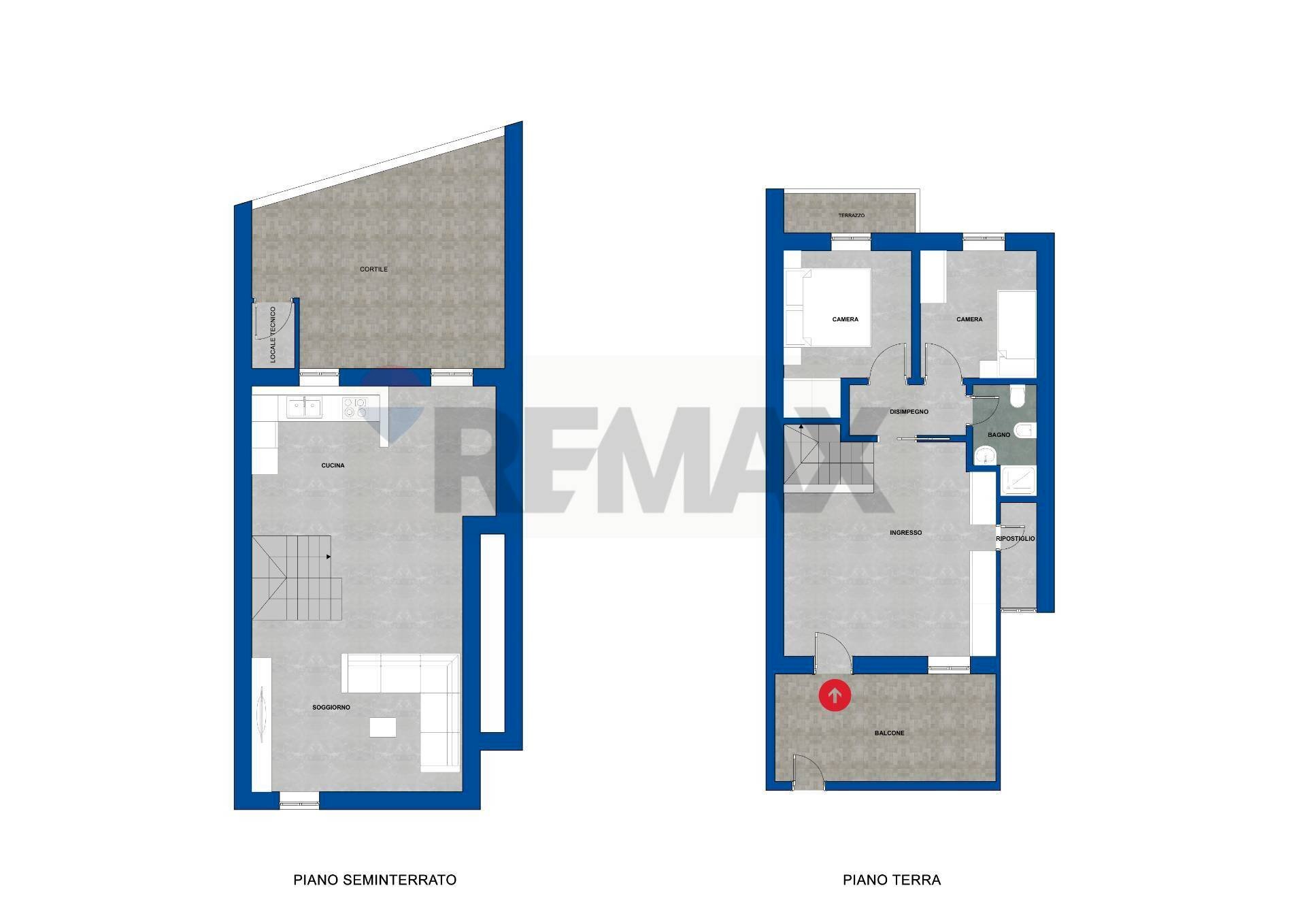 Pianta 2D - Quadrilocale Via Dalmazia
 
45, Alghero - planimetria 1