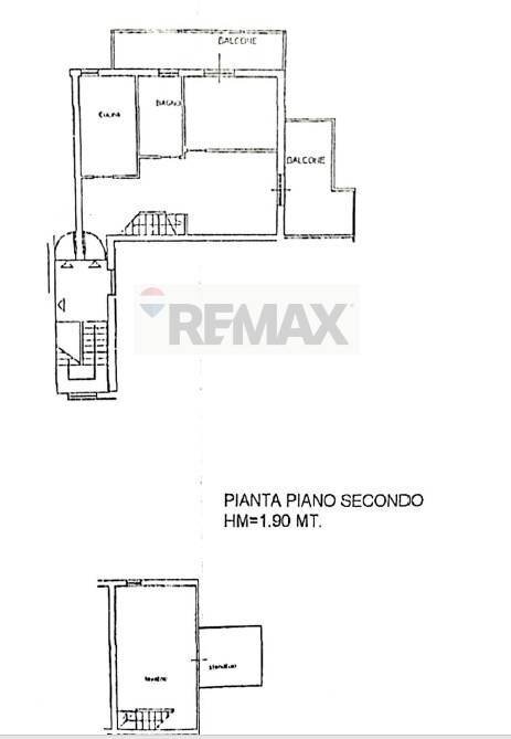 Pianta 2D - Trilocale Via dei Merluzzi, Fiumicino - planimetria 1