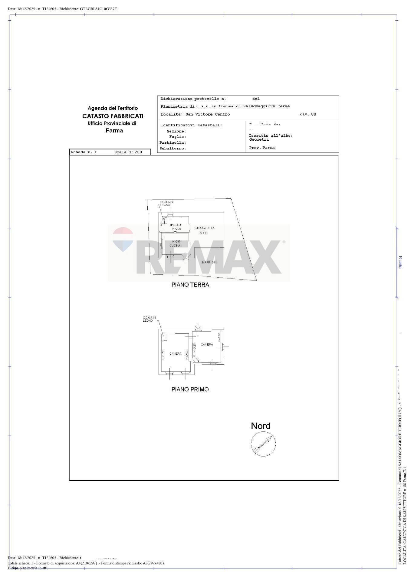 Pianta 2D - Independent house Via Morsa
 
88, Salsomaggiore Terme - floor plans 1