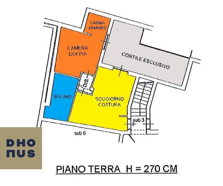 Foto 21 - Two-room apartment Passaggio Vecchio Forno
 
1, Bottanuco - floor plans 1