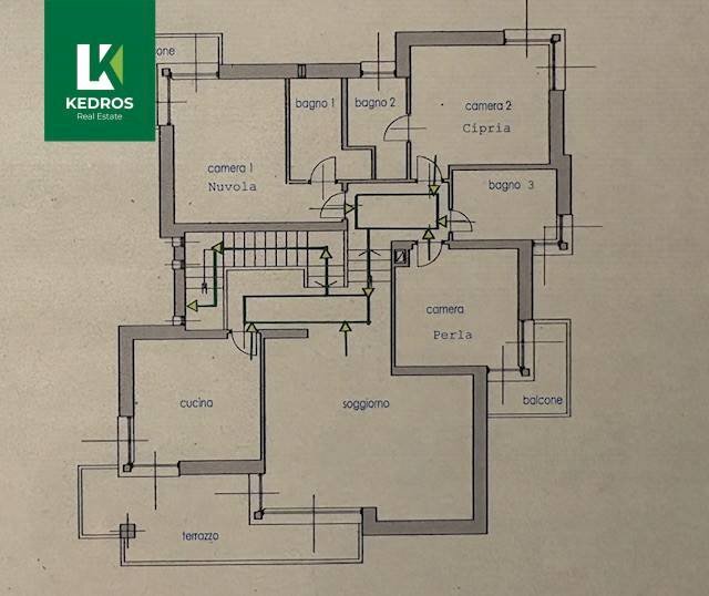 Foto 30 - Four-room apartment Via Fratelli Bandiera
 
3, Casciago - floor plans 1