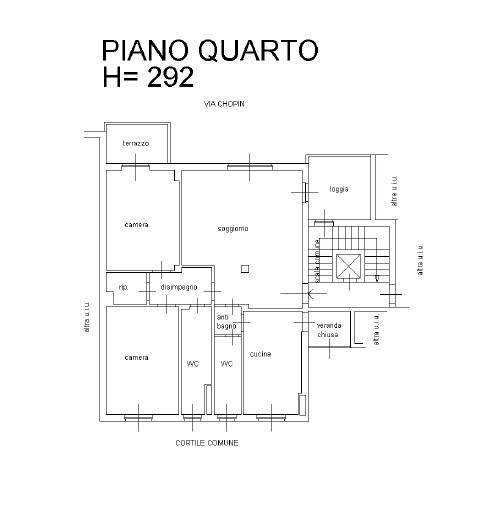 Foto 38 - Three-room apartment Via Federico Chopin
 
83, Milano - floor plans 1