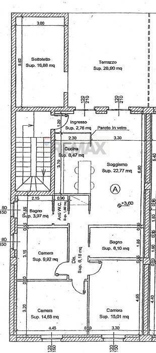 Pianta 2D - Casa semi indipendente case sparse monte basso, Castell'Arquato - planimetria 1