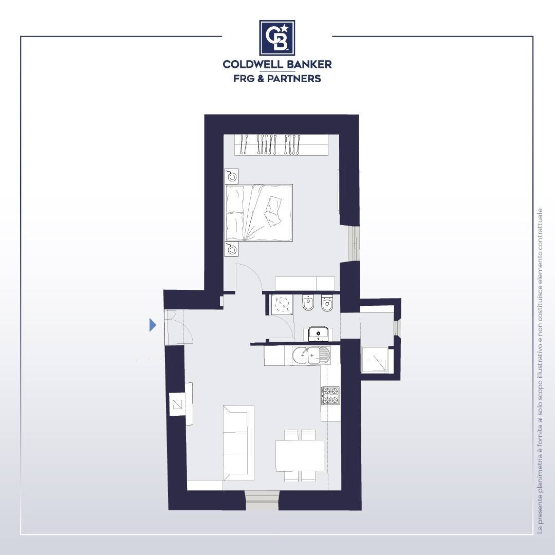 Foto 23 - Two-room apartment Via della Rondine
 
16, Viterbo - floor plans 1