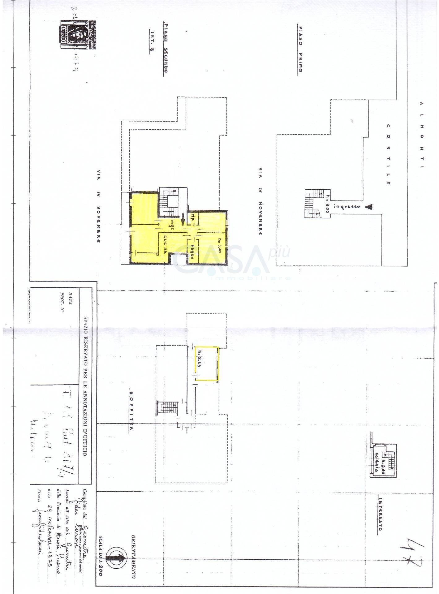 Foto 22 - Appartamento Via IV Novembre
 
62, Offida - planimetria 1
