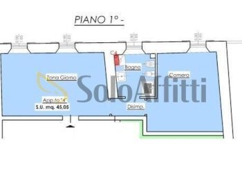 planimetria - Two-room apartment Macerata - photo 2