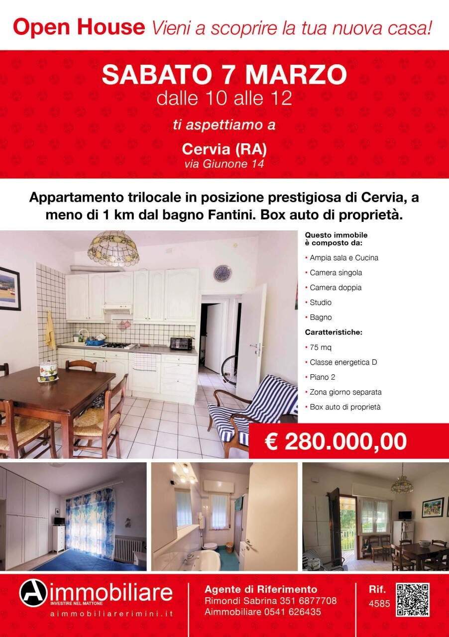 Rif 4585 Volantino Open House def.jpg - Quadrilocale via GIUNONE 14, Cervia - foto 1