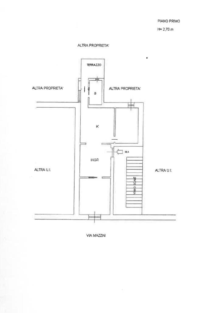 Trilocale Via Giuseppe Mazzini, Spotorno - planimetria 1