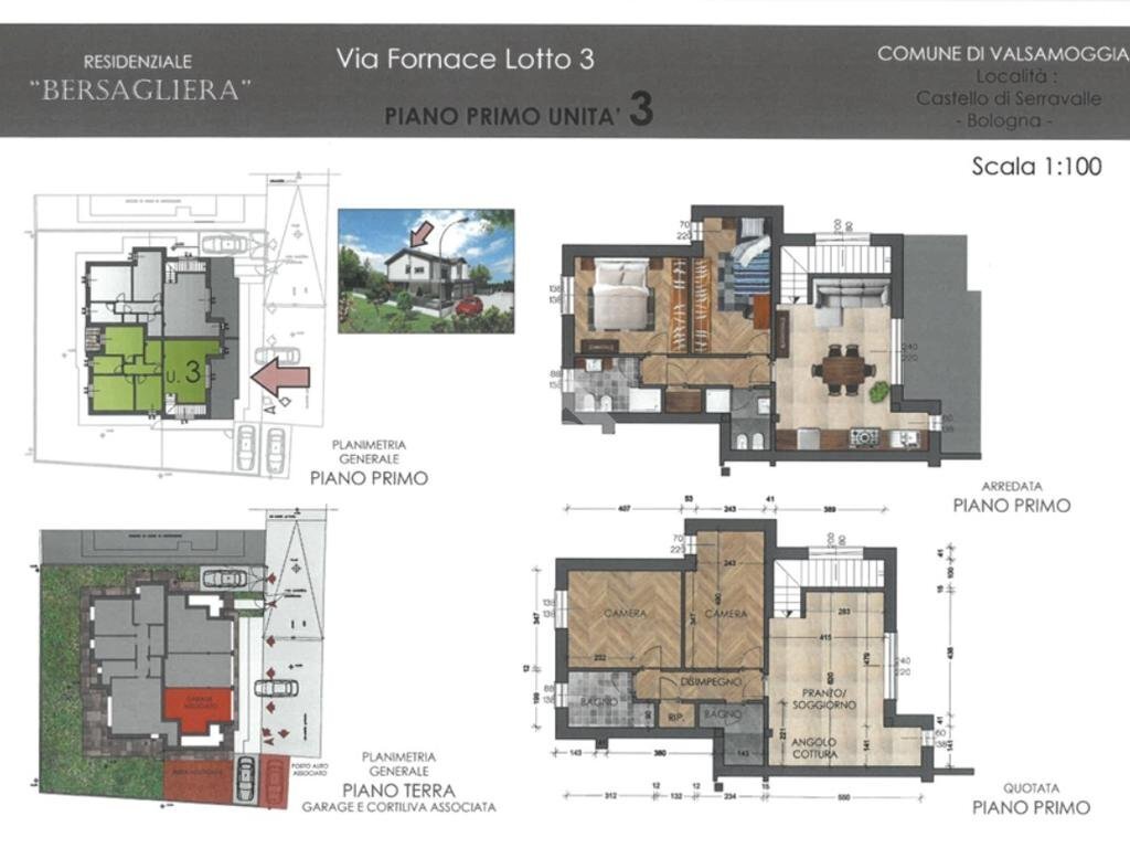 Four-room apartment Viale dei Martiri, Valsamoggia (neighborhood Torrazzi) - photo 1