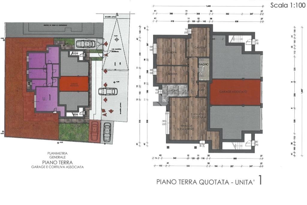 Four-room apartment Viale dei Martiri, Valsamoggia (neighborhood Torrazzi) - floor plans 1