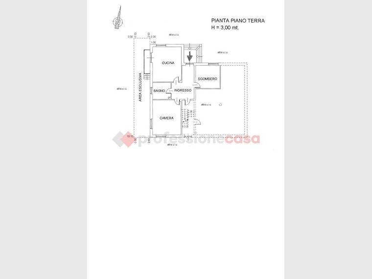 Trilocale via vigone, 46, Cavour - planimetria 1