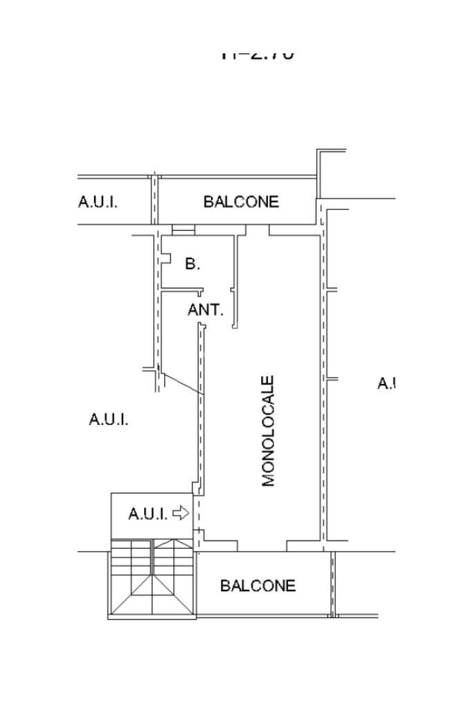 Two-room apartment Via P. Togliatti, Cervia - floor plans 1