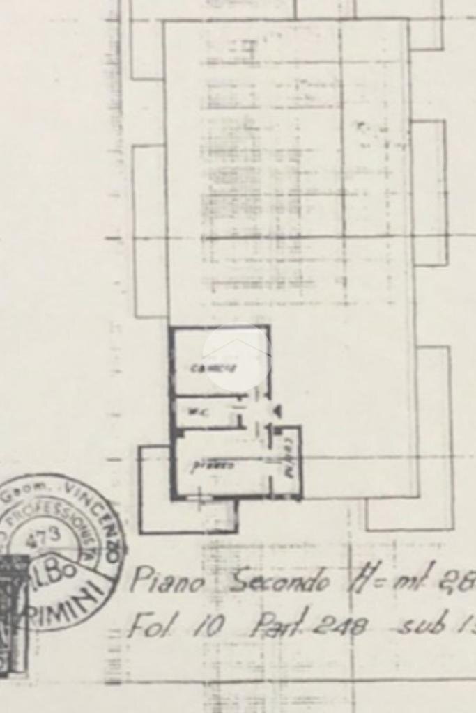 Two-room apartment Via Lamarmora, Misano Adriatico - floor plans 1
