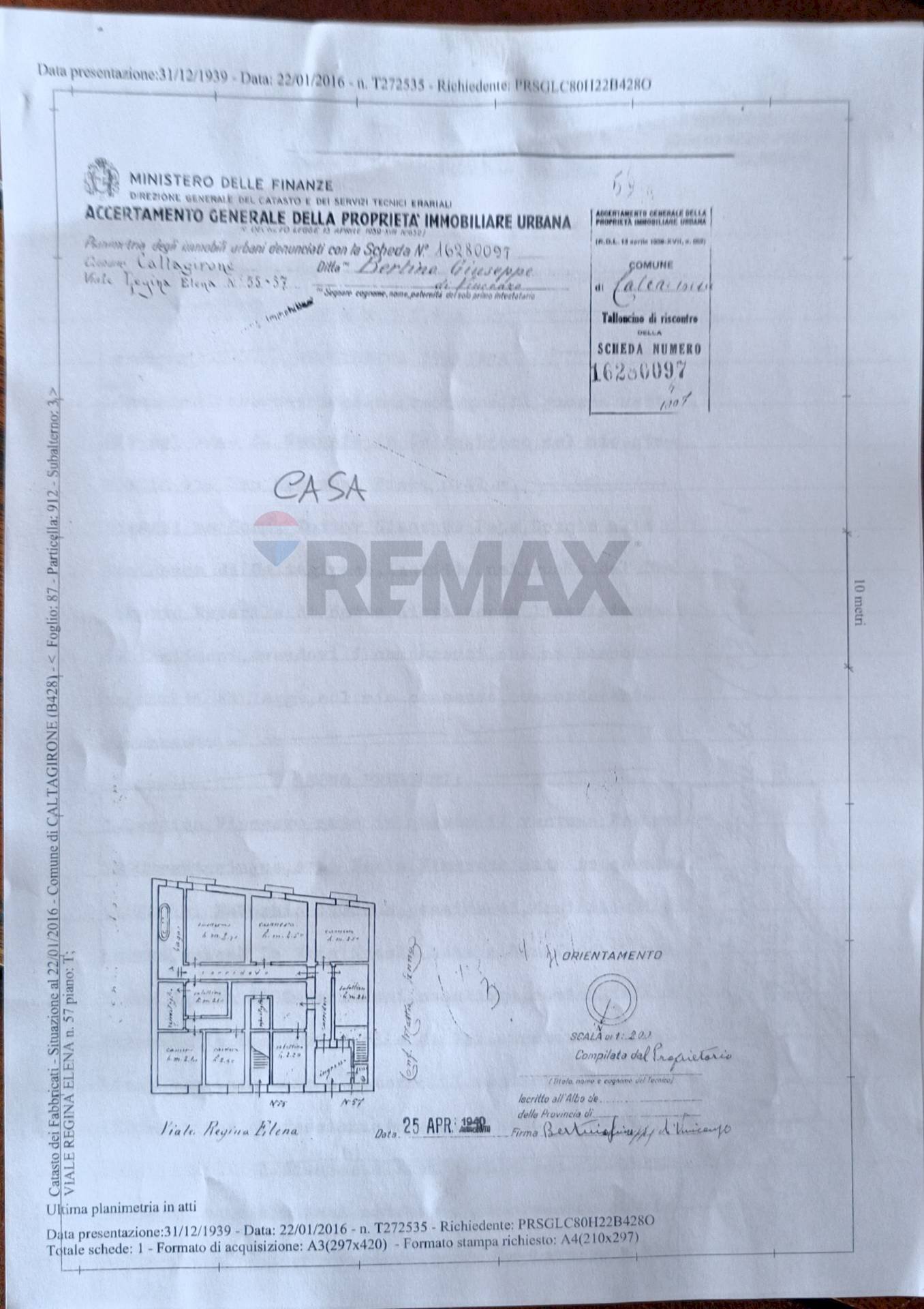 Pianta 2D - Appartamento VIALE REGINA ELENA
 
57, Caltagirone - planimetria 1