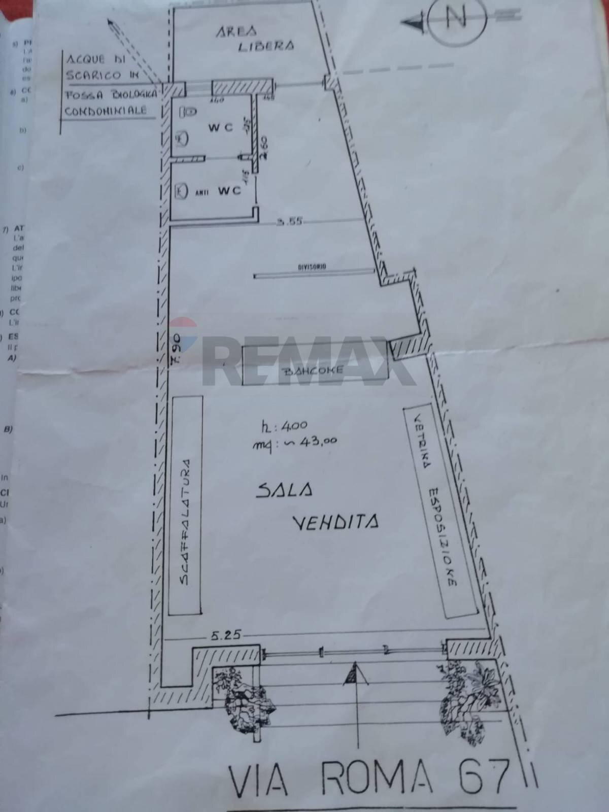 Pianta 2D - Negozio via Roma
 
67, Camporotondo Etneo - planimetria 1