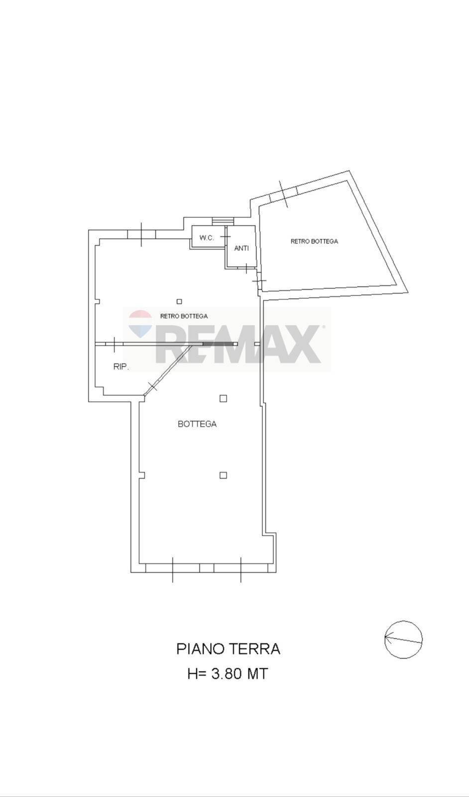 Pianta 2D - Commercial Premises via Vittorio Emanuele III
 
246, Belpasso - floor plans 1
