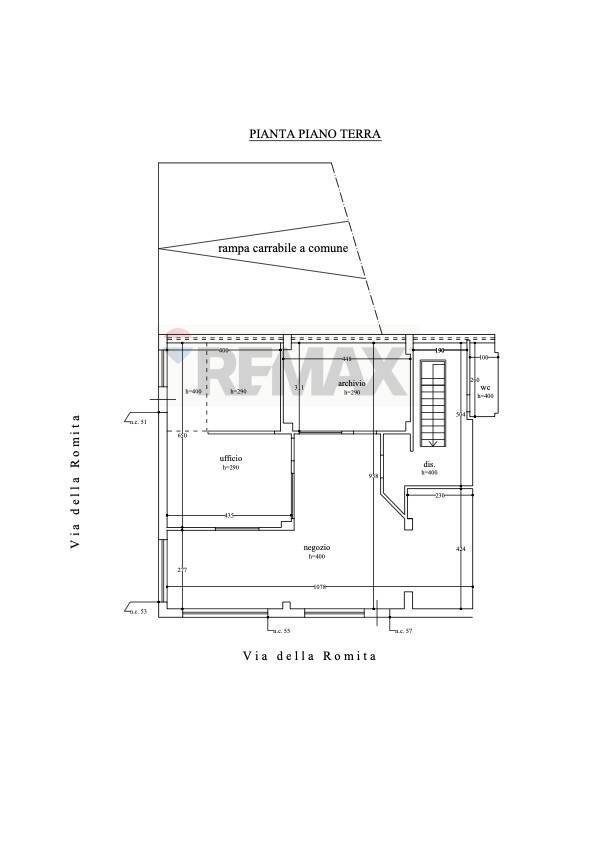 Pianta 2D - Locale Commerciale via della Romita
 
49/57, Prato - foto 2