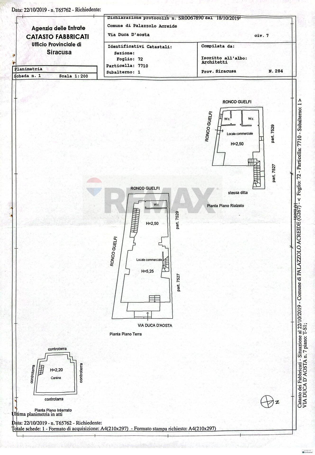 Pianta 2D - Commercial Premises Via Duca D'Aosta
 
7, Palazzolo Acreide - floor plans 1