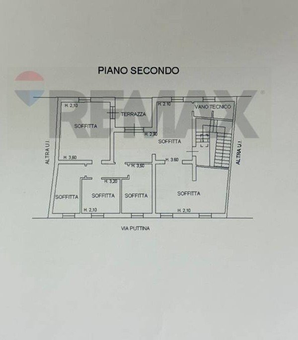 Pianta 2D - Quadrilocale Via Puttina
 
16, Viadana - planimetria 1