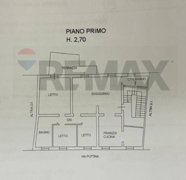 Pianta 2D - Quadrilocale Via Puttina
 
16, Viadana - planimetria 1
