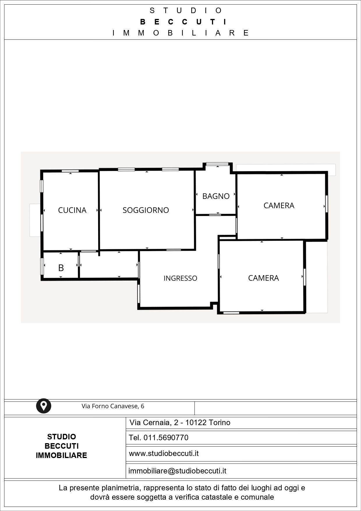 Foto 37 - Four-room apartment Via Forno Canavese
 
6, Torino - floor plans 1