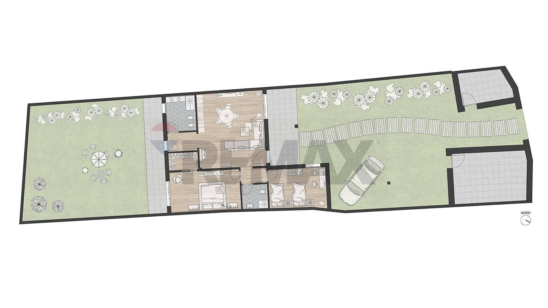 Pianta 2D - Three-room apartment Via La Guardia
 
32, Villasor - photo 1