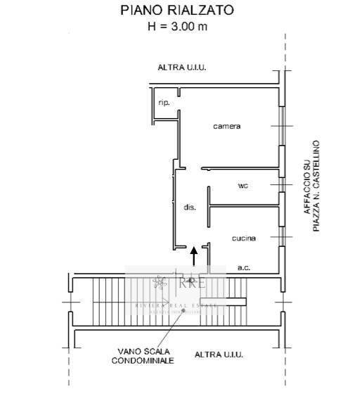 Foto 16 - Two-room apartment via Accame, Pietra Ligure - floor plans 1
