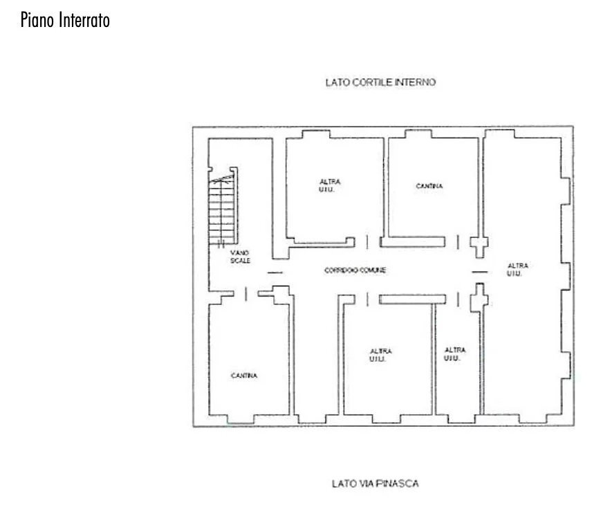 Stabile - Palazzo via Pinasca, 12, Torino (zona Campidoglio) - planimetria 1