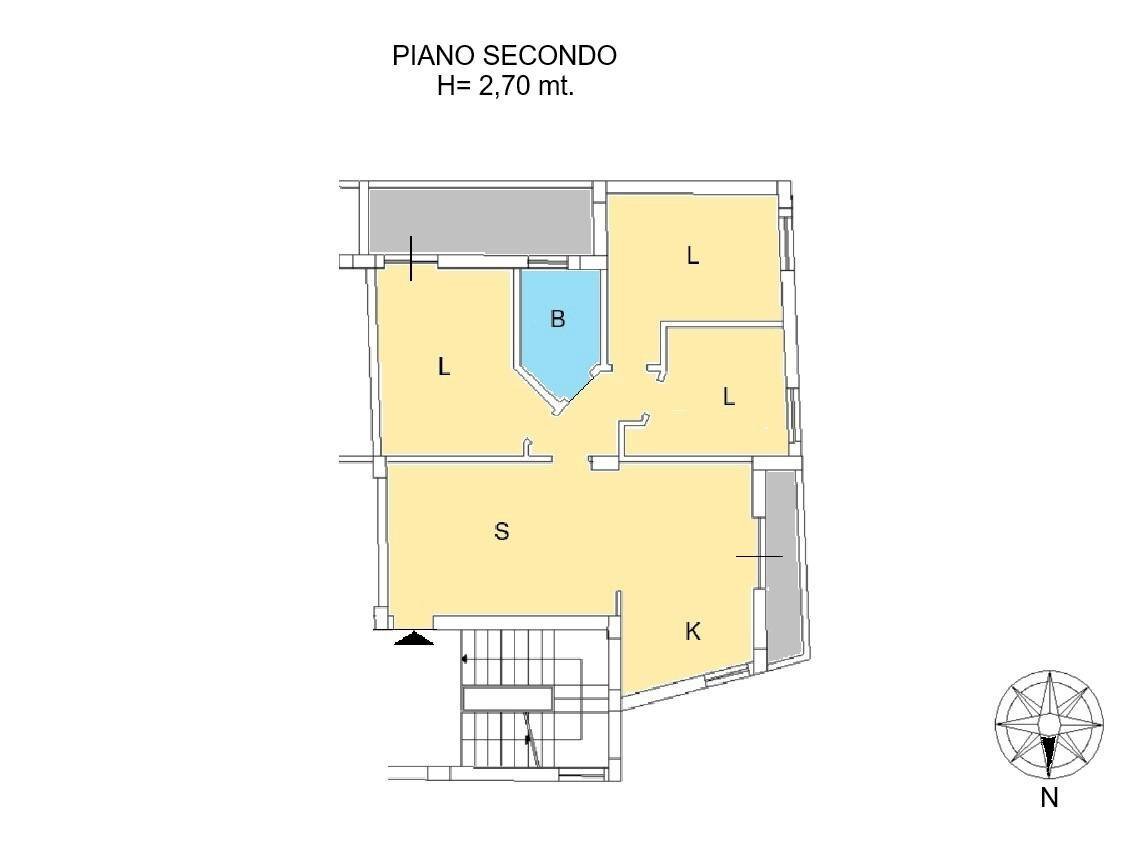 Foto 19 - Four-room apartment traversa III viale crotone
 
2, Catanzaro - floor plans 1