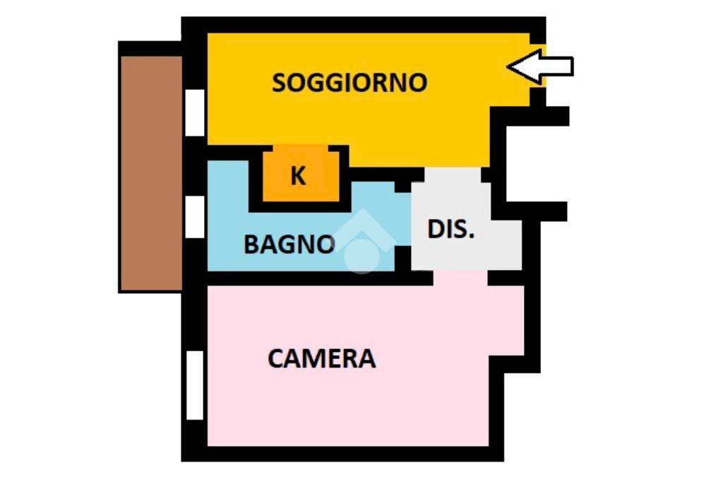 Bilocale Viale murillo, Milano (zona San Siro) - planimetria 1