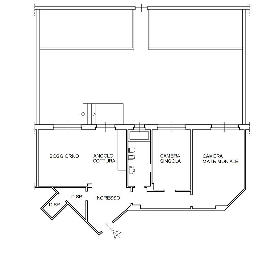 1.jpg - Appartamento all'asta Via Giovanni Amendola 1A, Genova (zona Albaro) - planimetria 1