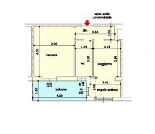 1.jpg - Trilocale all'asta Strada Borgo 94, Sanremo - planimetria 1