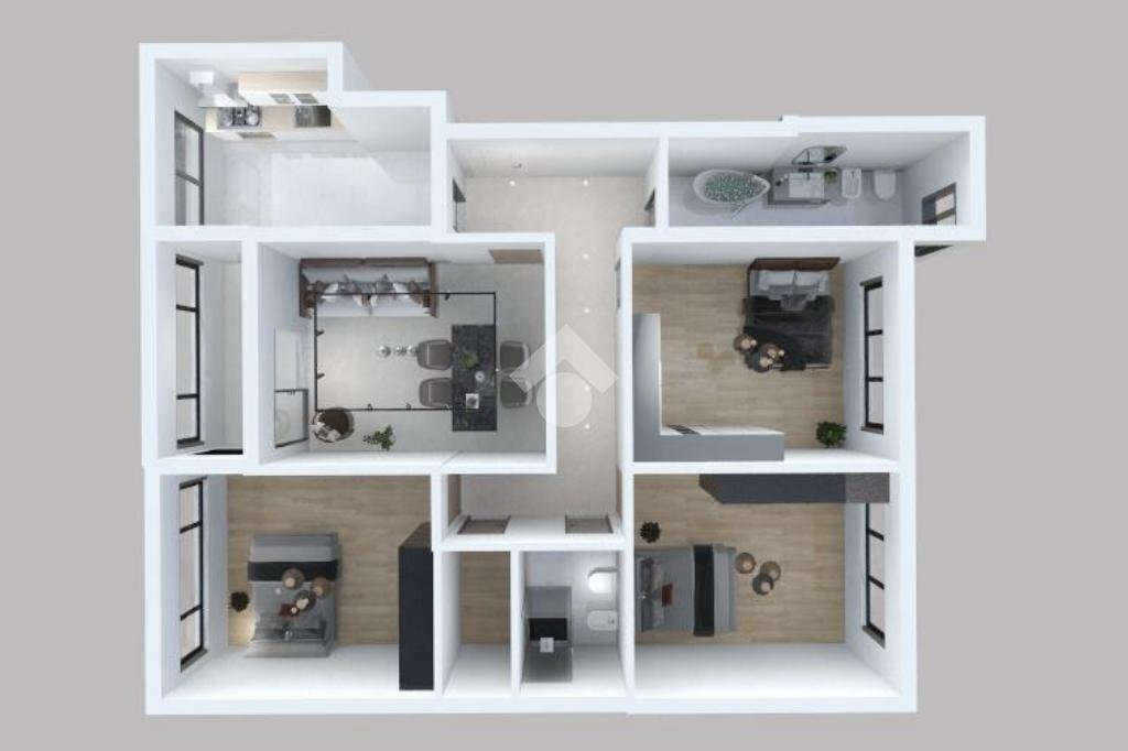 Quadrilocale Via Pablo Neruda, Bologna (zona Fossolo) - planimetria 1