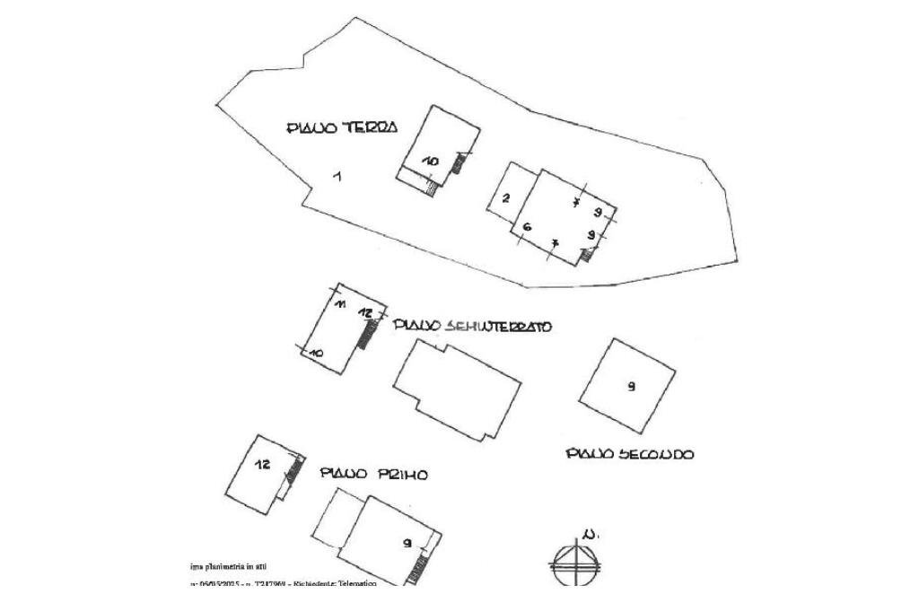 Porzione di casa Via Delle Valli, Sasso Marconi - planimetria 1