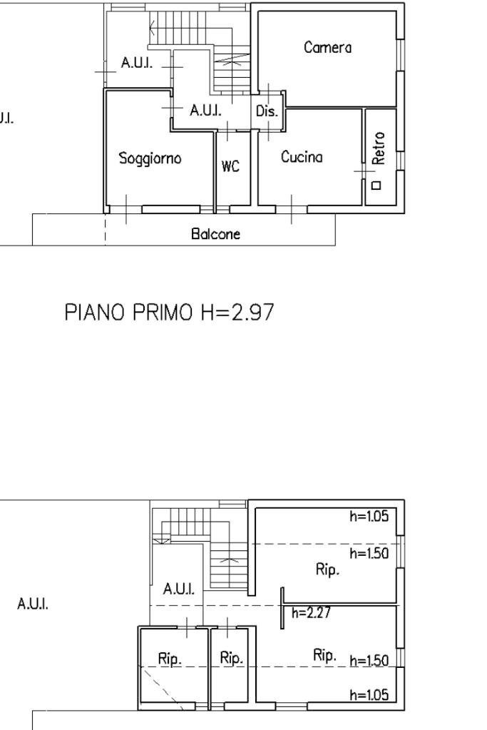 Three-room apartment Via 1º Maggio, Gatteo - floor plans 1
