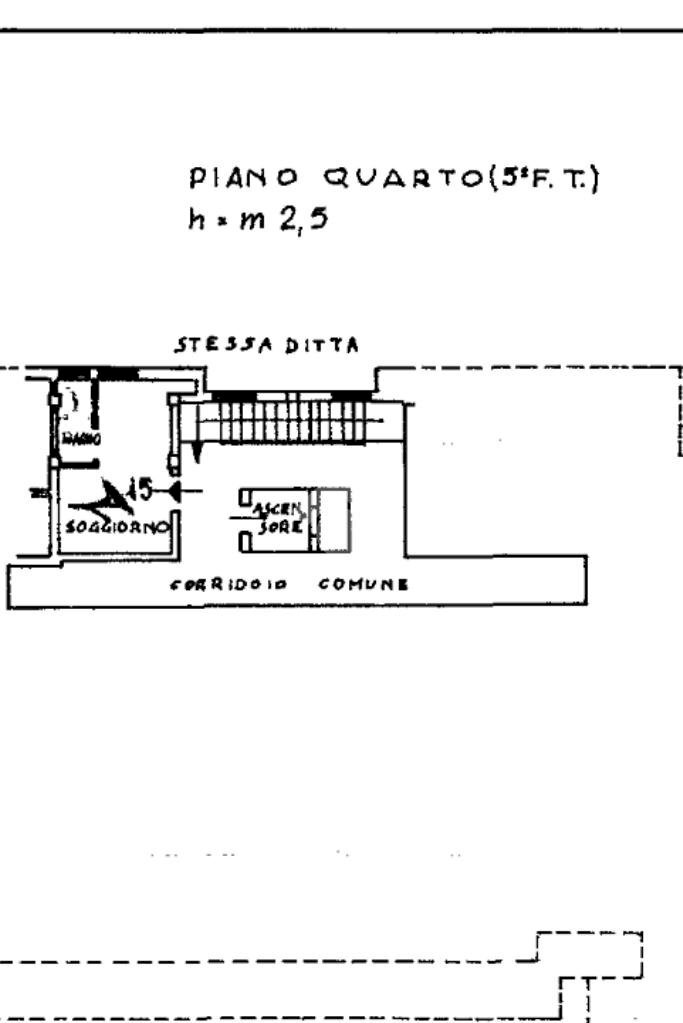 One-room apartment Via Monte Rotta, Sestriere - floor plans 1