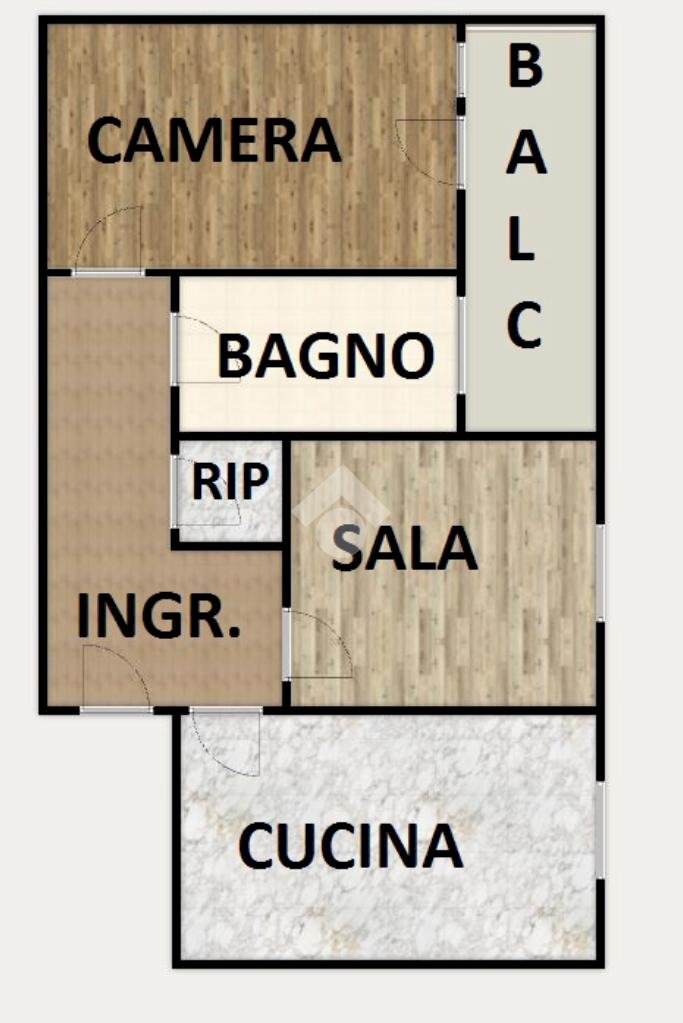 Three-room apartment Corso Italia, Ronco Scrivia - floor plans 1