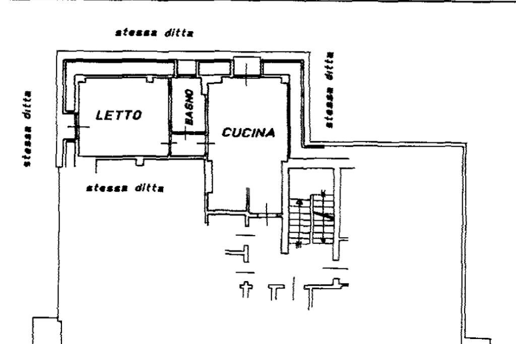Two-room apartment Via della fontana, Monastero di Lanzo - floor plans 1